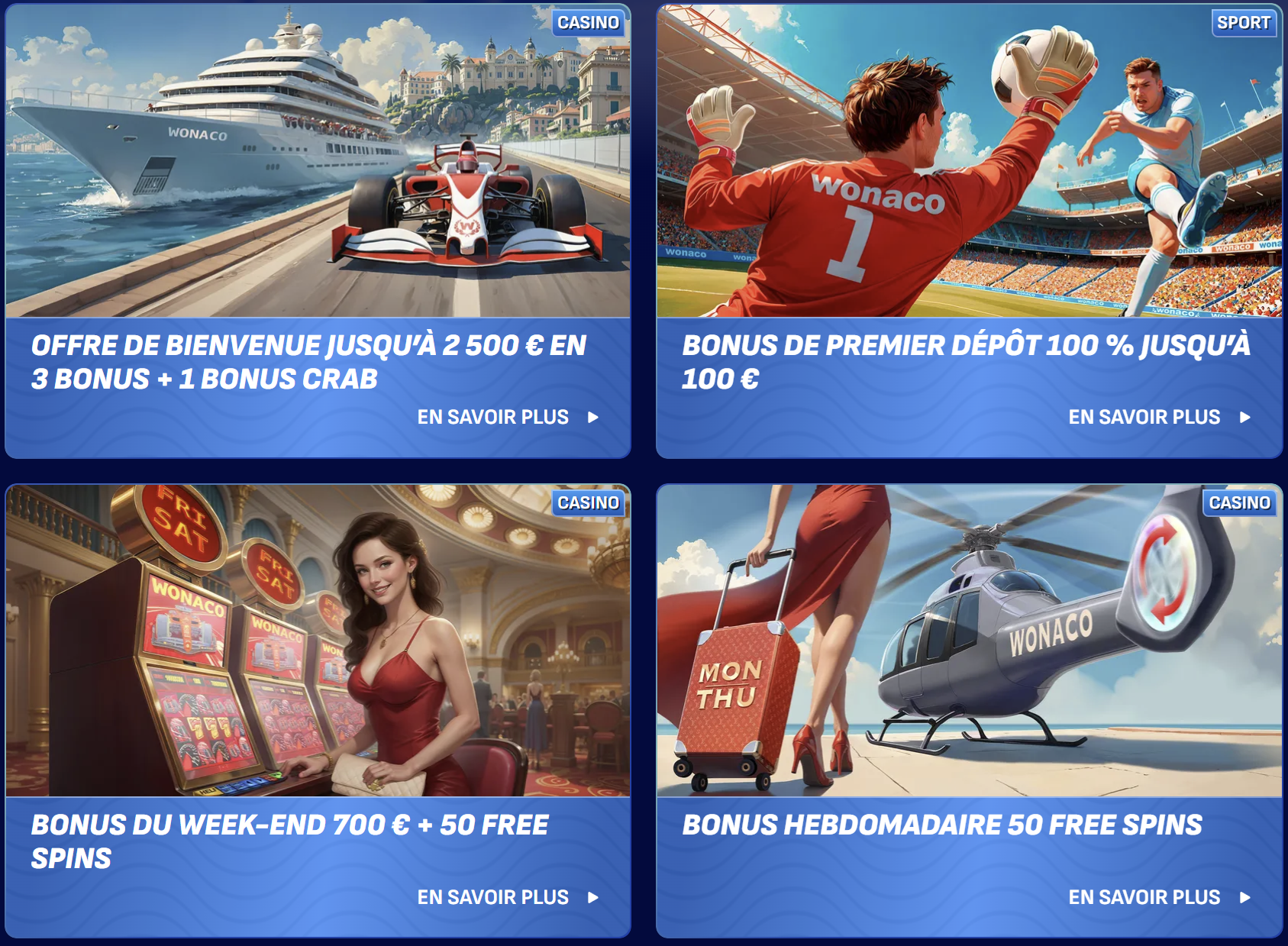 Wonaco casino France